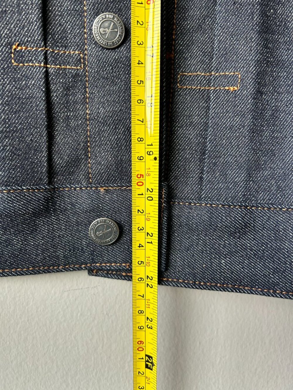 A.P.C. Veste Jean Work Denim Jacket Indigo 100% Cotton Utility S - Picture 9 of 10